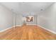 Spacious living area featuring hardwood floors and an open layout at 444 S Blount St # 316, Raleigh, NC 27601