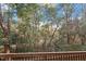 Wooded backyard view from deck at 706 Sleepy Creek Dr, Durham, NC 27713