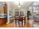 Breakfast nook with hardwood floors and access to back deck at 81004 Alexander, Chapel Hill, NC 27517