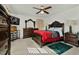 Main bedroom with a king-size bed and TV at 108 Pinewood Ave, Rocky Mount, NC 27804