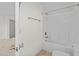 Simple bathroom with shower/tub combo at 1104 Pemberly Ave, Morrisville, NC 27560