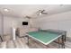 The finished basement has an entertainment area, and table tennis table at 11712 Black Horse Run, Raleigh, NC 27613