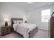 Cozy bedroom features neutral tones, a comfortable bed, and natural light from a window at 18 Fairwinds Drive Dr, Lillington, NC 27546