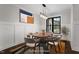 Virtually staged dining room with table and chairs at 195 Daniel Ridge Ln, Roxboro, NC 27574