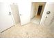 Open shower features unique pebble flooring and a spacious layout at 196 Paces Mill Trl, Pittsboro, NC 27312