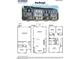 3 story home floor plan, 4 bed, 3.5 bath, 2 car garage at 2251 Horton Park Dr, Apex, NC 27539