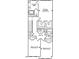 Floor plan of the second floor showcases bedrooms, bathrooms, and a laundry room at 277 Chesapeake Commons St # 94, Garner, NC 27529