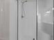 Walk-in shower with glass enclosure at 320 Shore Pine Dr, Youngsville, NC 27596