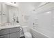 Bathroom with bathtub, toilet and vanity at 435 Iris Bryant Rd, Dunn, NC 28334