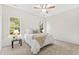 Bright bedroom with ceiling fan and natural light at 435 Iris Bryant Rd, Dunn, NC 28334