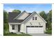 Two-story craftsman style home with gray siding, white trim, and a two-car garage at 524 Gainer Dr # 7, Raleigh, NC 27610