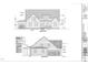 Detailed front elevation plan showcasing the home's architectural design and exterior features at 5377 River Buck Rd, Spring Hope, NC 27882