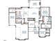 Detailed floor plan showcasing the layout with a two car garage, study, and screen porch at 5820 Shawood Dr, Raleigh, NC 27609