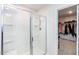 Bathroom with shower/tub combo and walk-in closet at 98 Panmure, Rocky Mount, NC 27804