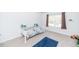 bedroom with dinosaur bedding and blue rug at 98 Panmure, Rocky Mount, NC 27804