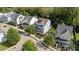 Aerial view of the property showcasing its prime location and neighborhood at 1000 Norris St, Raleigh, NC 27604