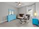 Cozy Bedroom with a crib, rocking chair, and plenty of storage, creating a comforting environment at 1000 Norris St, Raleigh, NC 27604
