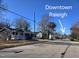 View of houses and street in Downtown Raleigh at 1014 E Jones St, Raleigh, NC 27601