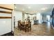 Open kitchen with granite counters, stainless steel appliances, and an island at 1206 Newton Dr., Mebane, NC 27302