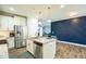 Island kitchen with stainless steel appliances and granite countertops at 1206 Newton Dr., Mebane, NC 27302