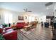 Spacious open living area with living, dining and kitchen areas for easy entertaining at 125 Canary Ct. Ct, Raleigh, NC 27610