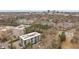 Aerial view of a modern building and surrounding neighborhood at 1300 St Marys St # 404, Raleigh, NC 27605
