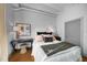 Charming bedroom with unique decor and plenty of natural light at 1300 St Marys St # 404, Raleigh, NC 27605
