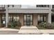 Building entrance with a fire lane and landscaping at 1300 St Marys St # 404, Raleigh, NC 27605