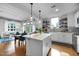 Modern kitchen featuring a large island and stainless steel appliances at 1300 St Marys St # 404, Raleigh, NC 27605
