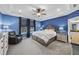 Spacious main bedroom with a comfortable bed, and a relaxing atmosphere at 1644 White Admiral St, Fuquay Varina, NC 27526