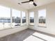 Spacious bedroom with large windows, carpeting, and a ceiling fan at 2325 Gathering Square Ct Ct # 2325, Fuquay Varina, NC 27526