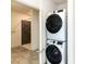 Stackable washer and dryer in a dedicated laundry closet at 2325 Gathering Square Ct Ct # 2325, Fuquay Varina, NC 27526