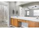 Bathroom with a large vanity with double sinks, shower and a toilet at 2901 Alder Ridge Ln, Raleigh, NC 27603
