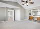 The main bedroom connects to a main bath with a vanity and connects to another bedroom at 2901 Alder Ridge Ln, Raleigh, NC 27603