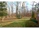 Wooded backyard offering privacy and natural beauty at 315 Lakeshore Dr, Hillsborough, NC 27278