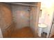 Modern bathroom with a walk-in shower and pedestal sink at 315 Lakeshore Dr, Hillsborough, NC 27278