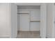 Spacious closet with shelving and plenty of room for storage at 4541 Hershey Ct, Raleigh, NC 27613