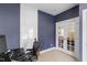 Home office with desk, chair, and french doors at 504 Branch St, Raleigh, NC 27601