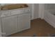 Unfinished bathroom vanity ready for finishing touches and personalization at 53 Priming Way, Angier, NC 27501
