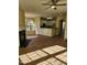 Spacious living room with hardwood floors and a fireplace at 5409 Crescentview Pkwy, Raleigh, NC 27606
