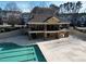 Community pool with clubhouse at 5409 Crescentview Pkwy, Raleigh, NC 27606