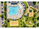 Community pool, playground, and park with ample parking at 705 Traditions Grande Blvd, Wake Forest, NC 27587
