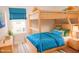 bedroom with built-in bunk beds and cheerful decor at 705 Traditions Grande Blvd, Wake Forest, NC 27587