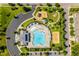 Community pool with surrounding amenities and parking at 705 Traditions Grande Blvd, Wake Forest, NC 27587