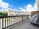 Private deck overlooking townhomes and green space at 705 Traditions Grande Blvd, Wake Forest, NC 27587
