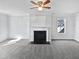 Living room with fireplace and carpet at 83 Valleyfield Dr, Clayton, NC 27527