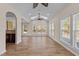 Sunroom with tile floors and multiple windows offering natural light at 912 Jewel Stone Ln, Morrisville, NC 27560