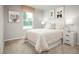 Light and airy bedroom with a pink comforter and animal art at 104 Cavalier Rider Run, Wendell, NC 27591