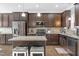 Modern kitchen with granite countertops and stainless steel appliances at 139 Red Angus Dr, Smithfield, NC 27577