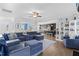 Large living room with an open floor plan, showing the kitchen and dining area at 139 Red Angus Dr, Smithfield, NC 27577